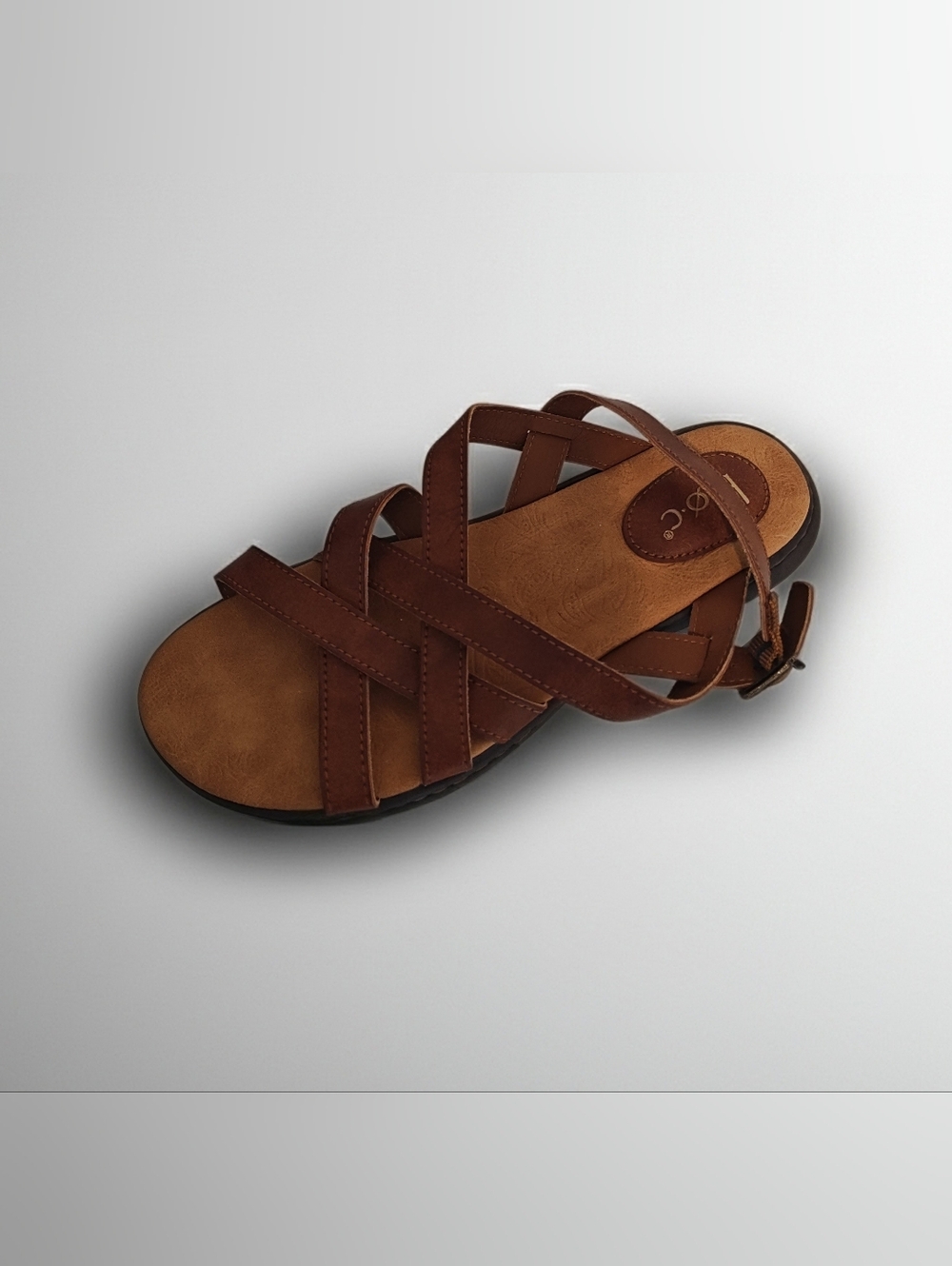 boc Brown Strappy Leather Sandal